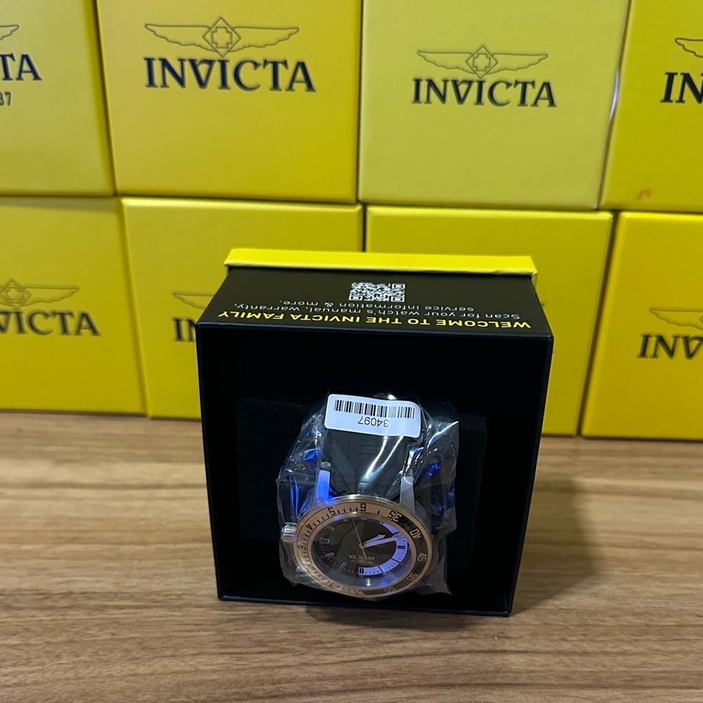 Invicta 34097 Gold and Black Watch